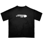 QUQU_WORKSのオフロードライフ スコップデザイン クロカン ホワイト オーバーサイズTシャツ