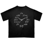 オノマトピアの数学時計（理系デザイン） Oversized T-Shirt