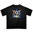 Super_Bluemoonの神秘的な数字 No.9🎵 オーバーサイズTシャツ