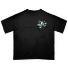 わわわ！デリバリーのNEST OF THE SPARROW cartoon!! BLACK オーバーサイズTシャツ