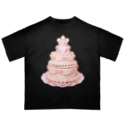 moom's shopのcake bear pink Oversized T-Shirt