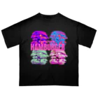 DeliciousHAMBURGERのDelicious HAMBURGER🍔ネオン4カラーバーガー オーバーサイズTシャツ