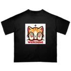 kk-welcomeの肉球で目隠し猫ちゃん Oversized T-Shirt