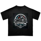 the blue seasonのカスタムバイクとメーターの融合：パフォーマンスを象徴するワイルドロゴ Oversized T-Shirt