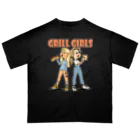 nidan-illustrationの"grill girls" オーバーサイズTシャツ