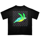 LalaHangeulの海亀さん　ハングルデザイン③ オーバーサイズTシャツ