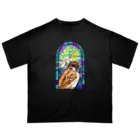 アルバトロスデザインの聖スパロー教会・スズメ オーバーサイズTシャツ