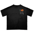 ミニピン クラブ minipin clubのminipin QRコード Goods！濃色！ Oversized T-Shirt