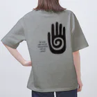 swellのココペリハンド(表裏プリント) オーバーサイズTシャツ