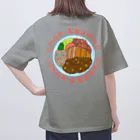 LalaHangeulの長崎トルコライス　ハングルデザイン　バックプリント オーバーサイズTシャツ