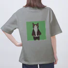 カレー屋　月夜のライオンのオシャレ猫さん オーバーサイズTシャツ