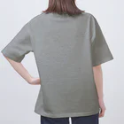 PyriteDesignのアンテナ2本【Tシャツ】【前面ワンポイント】【デザイン色：白】 オーバーサイズTシャツ