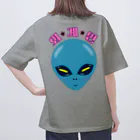 LalaHangeulの외계인(宇宙人) ハングルデザイン オーバーサイズTシャツ