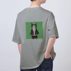 カレー屋　月夜のライオンのオシャレ猫さん Oversized T-Shirt