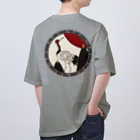 WebArtsのHanafuda January Design "Pine and Crane" 一月の花札「松に鶴」 Oversized T-Shirt