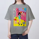 ピンクスキーのお店の天使の警告 Oversized T-Shirt