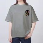 まろかれ堂の【歌舞伎黒子】闇夜ver Oversized T-Shirt