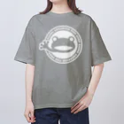 ゴッド神TVちゃんねるSHOPのかえる観賞魚店　白抜き丸ロゴ Oversized T-Shirt
