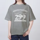 ねこま制作所の299はニクキューです。 オーバーサイズTシャツ