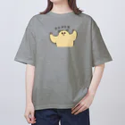 yukkeのムキムキのハムちゃん（パワー） オーバーサイズTシャツ