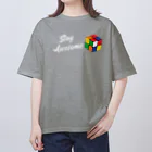 Best CUBEのStay Awesome ルービックキューブ オーバーサイズTシャツ