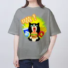 dodonkoshopの美味！ハンバーガー猫 オーバーサイズTシャツ