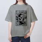 Saza-nami Antique designの本の海 オーバーサイズTシャツ