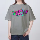 VRIGVTVSHI のアリガタシ™ NEON MIX GRAY Oversized T-Shirt