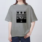 QUQU_WORKSのノーミュージックノーライフ ビッグマフデザイン ブラック Oversized T-Shirt