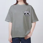 工房・夢恵のじーっとにゃんこ オーバーサイズTシャツ