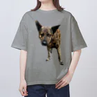 EYE CANDYの愛犬注意 Oversized T-Shirt