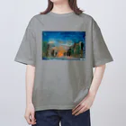 丸山朝光「昔住んだ街」グッズショップの「昔住んだ街」ジャケット絵Tシャツ オーバーサイズTシャツ