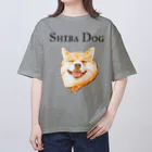 74 no me loveの柴犬tee オーバーサイズTシャツ