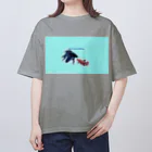 ♡BE HAPPY♡の恋する魚たち オーバーサイズTシャツ