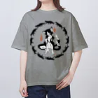 吉川 達哉 tatsuya yoshikawaの妖怪 八割れ化け猫娘 Oversized T-Shirt