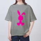 【KOTCH】 Tシャツショップのラビット　ピンク Oversized T-Shirt