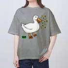 LalaHangeulの오리 (アヒル)韓国語オノマトペ オーバーサイズTシャツ