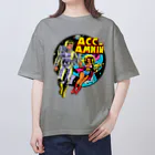 islandmoon13の宇宙の男女　　昔のアメコミ風 Oversized T-Shirt