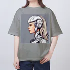 AI Creative Hub（AIクリエイティブハブ）のAIアンドロイド Oversized T-Shirt