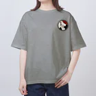 WebArtsのHanafuda January Design "Pine and Crane" 一月の花札「松に鶴」 Oversized T-Shirt