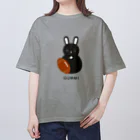 ころちゃんのおうち🐰🏠うさぎグッズのうさぎのGUMMIくん Oversized T-Shirt