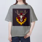 モヒカン鱈の鹿ボーンくん Oversized T-Shirt