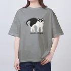 ynnk.styleのハチワレねこ（やんのか） オーバーサイズTシャツ