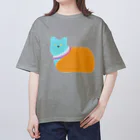 ロジローの丸っこいネコ神 Oversized T-Shirt