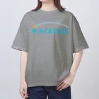 MACKEREL WATER POLOのMACKEREL（シンプルロゴ）片面プリント オーバーサイズTシャツ