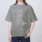 Bo tree teeのオカメインコ ( white / ロゴマークあり ) オーバーサイズTシャツ