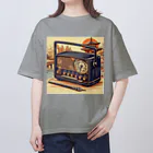 日本の風景 COOL JAPANの日本の風景:昔のラジオ、Japanese scenery: old radio オーバーサイズTシャツ