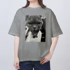 富士見さくらねこ応援団　チャリティー部の猫達と共に Oversized T-Shirt