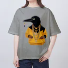 鴉番組公式SHOPのカラスチャンネルオリジナルデザイン Oversized T-Shirt