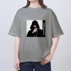 鴉番組公式SHOPのカラスチャンネルアイコニックオリジナルデザイン Oversized T-Shirt